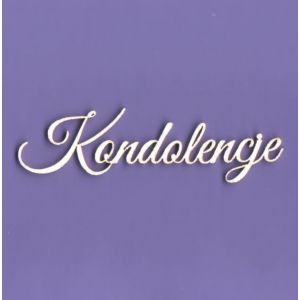 Tekturka Crafty Moly Napis G1- Kondolencje